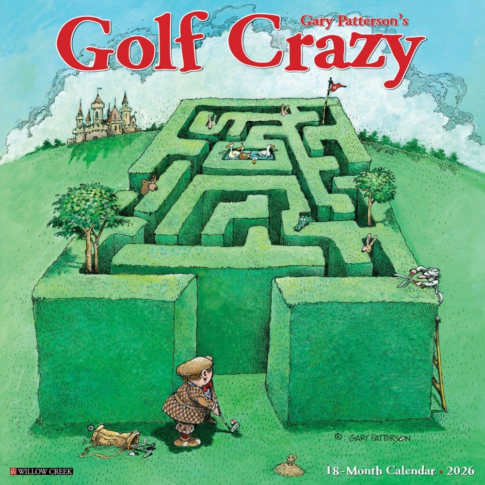 Golf Crazy by Gary Patterson 2026 Wall Calendar Main Image