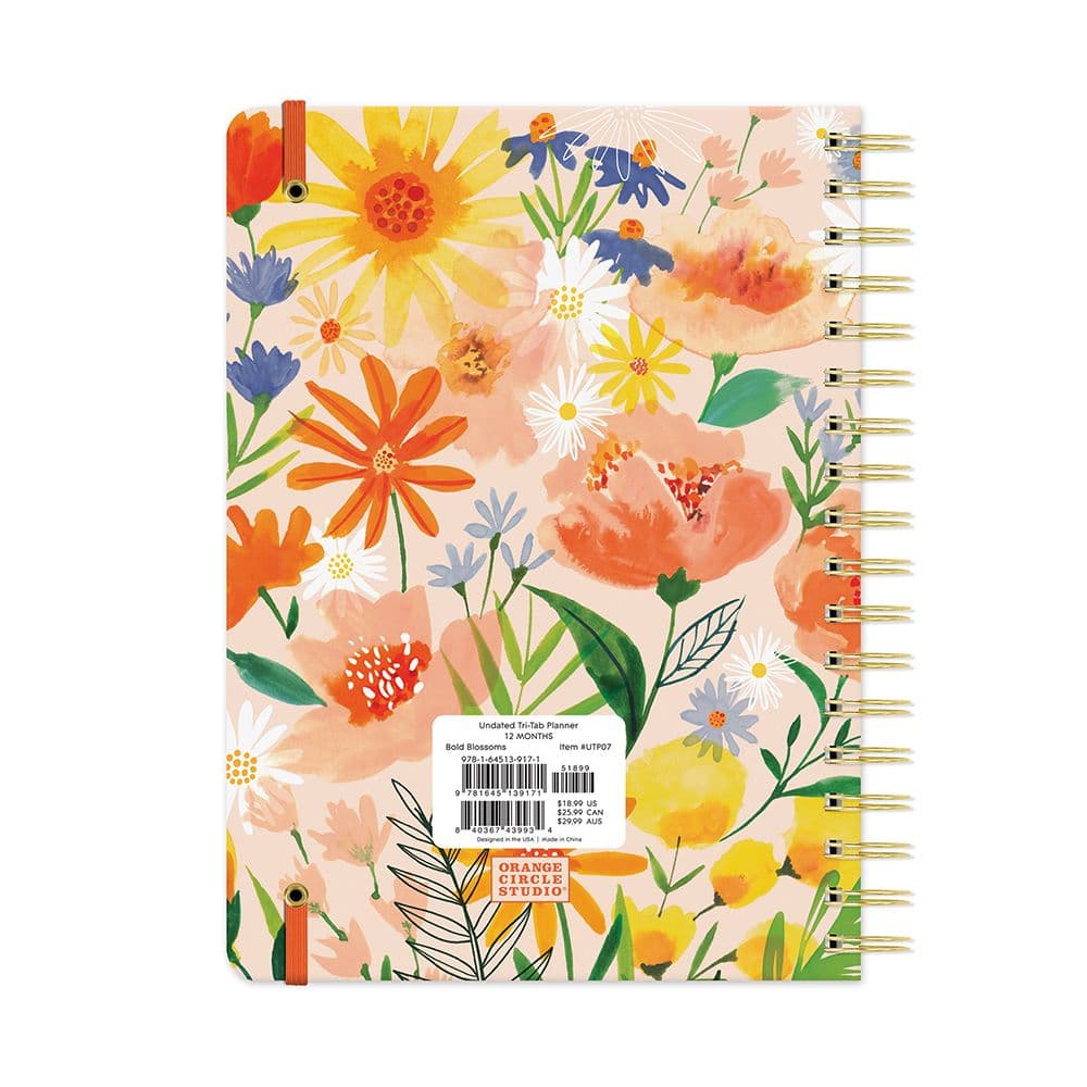 Bold Blossoms Undated Planner First Alternate Image