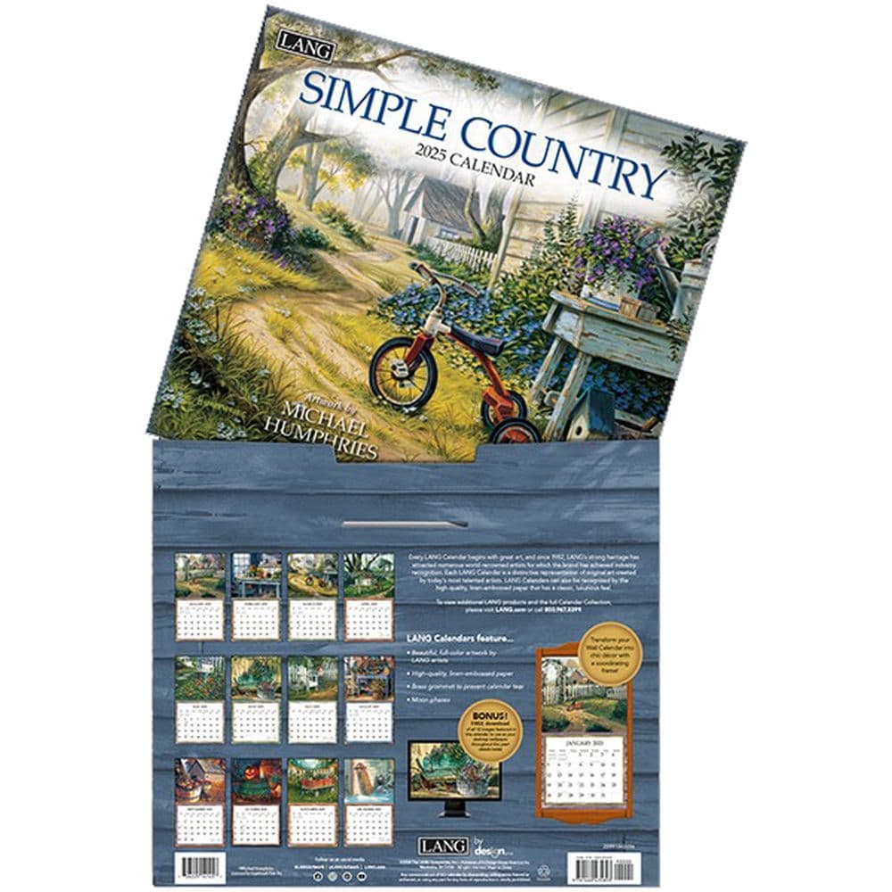 Simple Country by Michael Humphries 2025 Wall Calendar Sixth Alternate Image width=&quot;1000&quot; height=&quot;1000&quot;