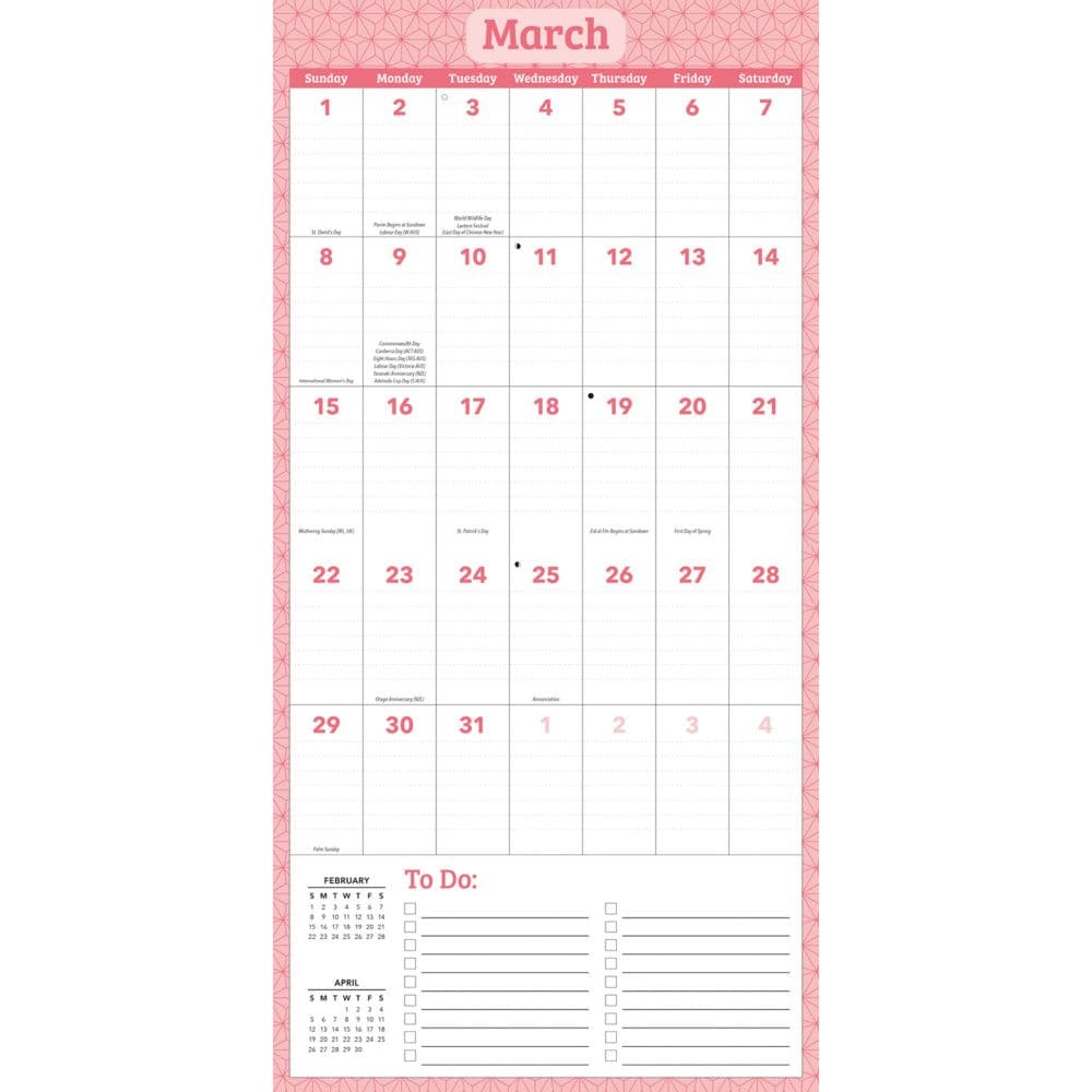Large Grid 2026 Wall Calendar Second Alternate Image