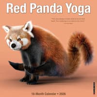 image Red Panda Yoga 2026 Wall Calendar Main Product Image