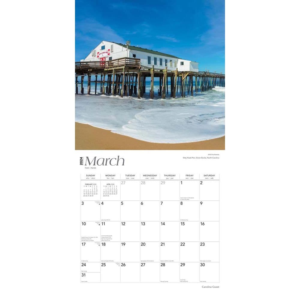 Carolina Coast 2024 Wall Calendar