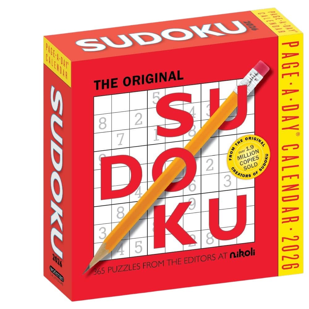 Sudoku 2026 Desk Calendar Main Product Image