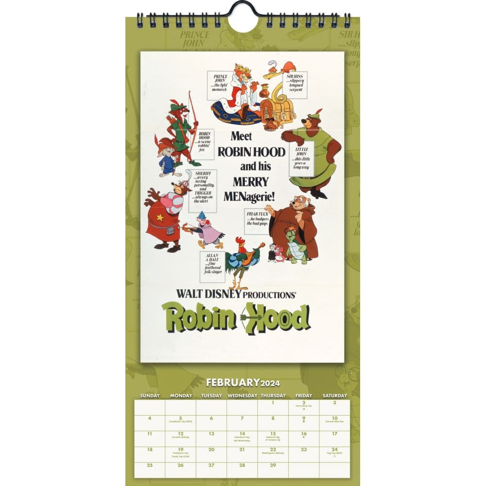 Disney 2024 Slim Wall Calendar Alternate Image 4