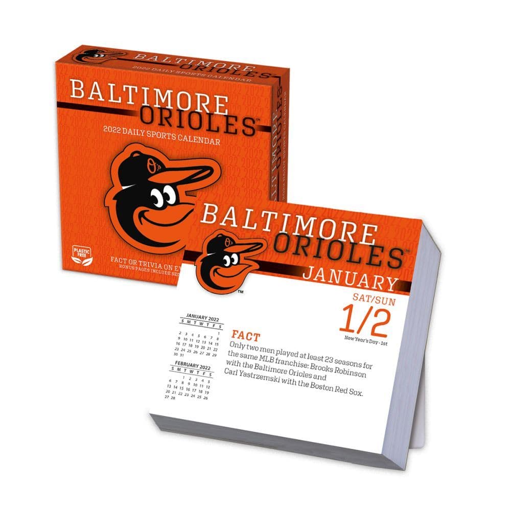 Mlb Baltimore Orioles 2022 Desk Calendar - Calendars.com