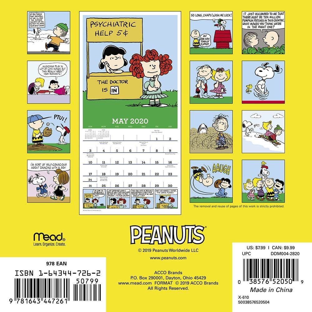 限定価格セール！ Peanuts 2021 Mini DaytoDay Calendar
