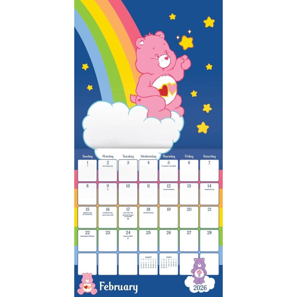 Care Bears 2026 Wall Calendar Third Alternate Image