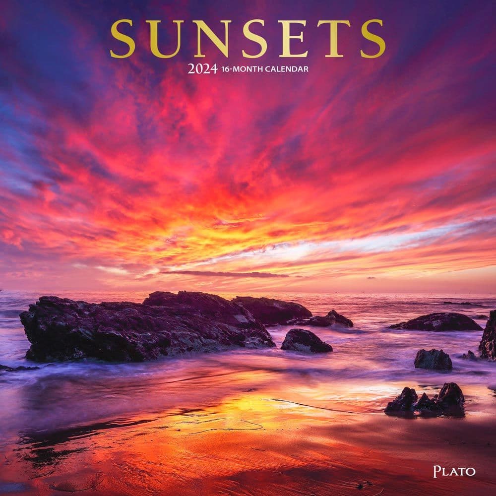 Sunsets 2024 Wall Calendar - Calendars.com