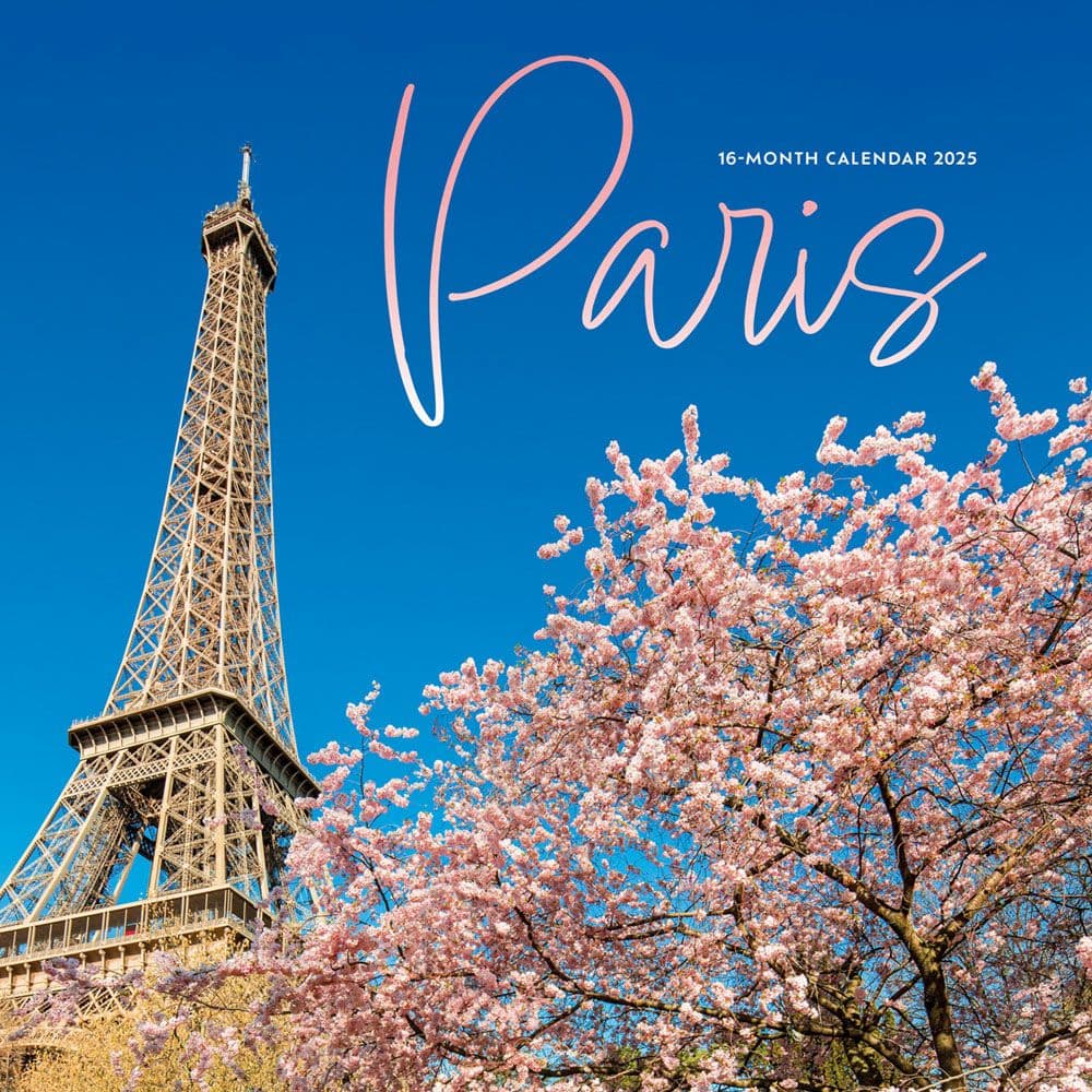 Paris 2025 Wall Calendar