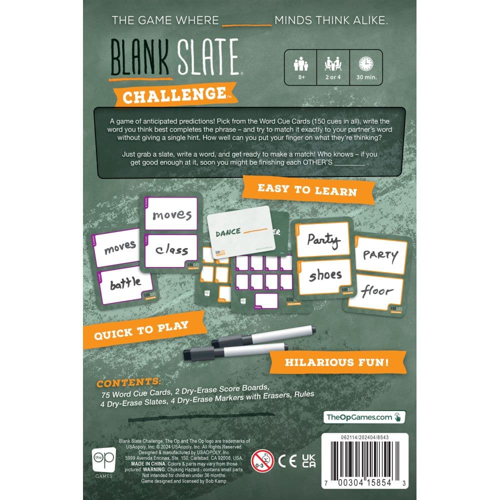 Blank Slate Challenge Game First Alternate Image
