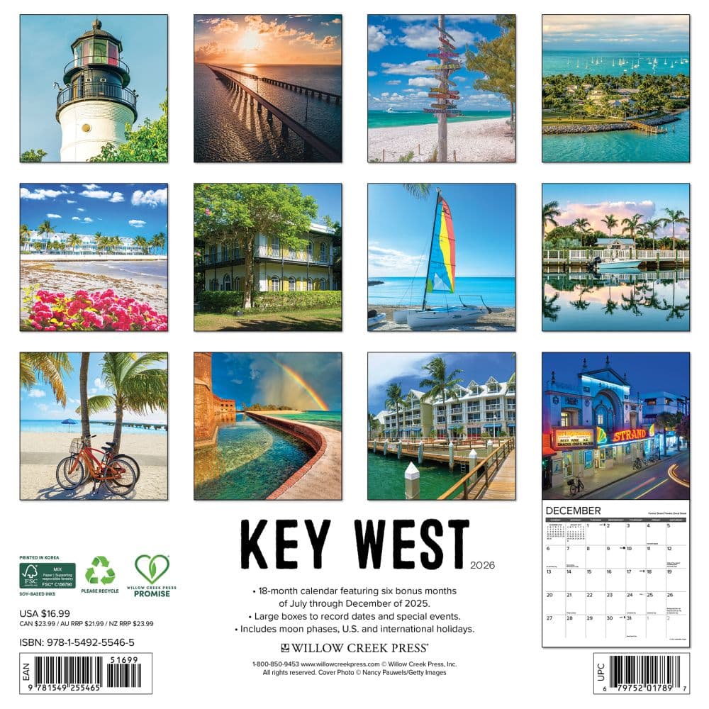 Key West 2026 Wall Calendar First Alternate Image