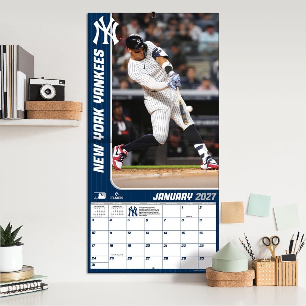 MLB New York Yankees Aaron Judge 2027 Wall Calendar Fifth Alternate Image