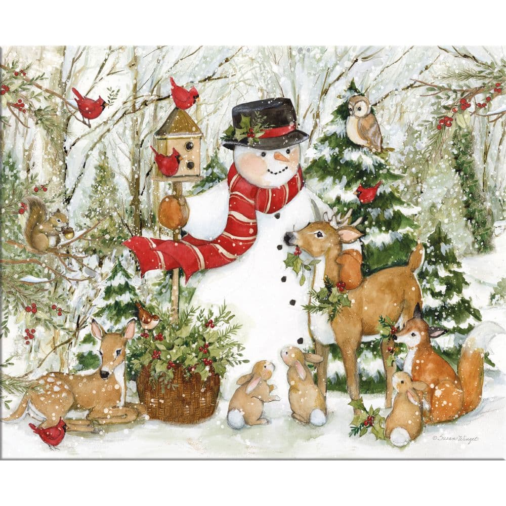 Woodland Snowman Countdown Calendar Alt5