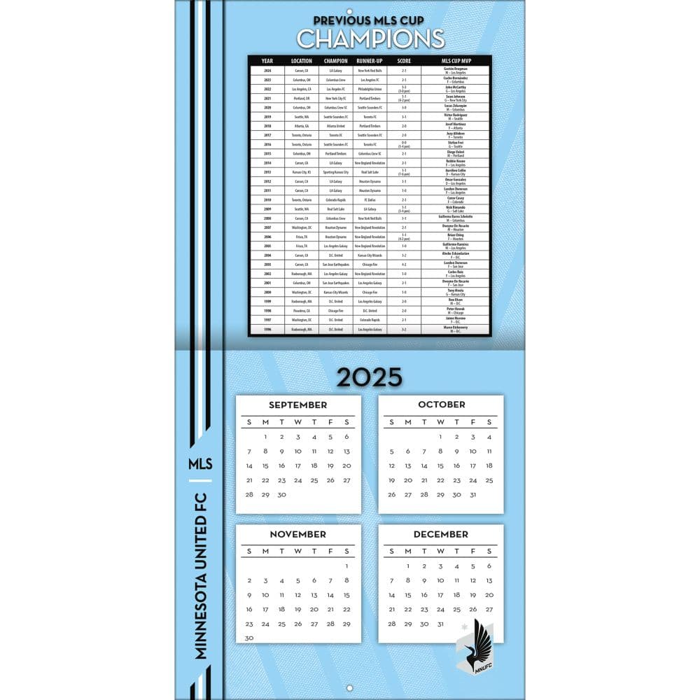 MLS Minnesota United FC 2026 Wall Calendar Second Alternate Image