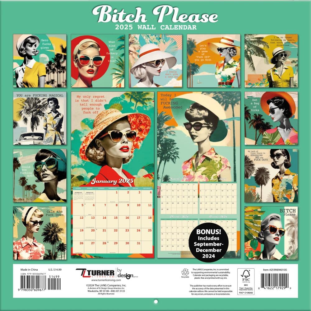 Bitch Please 2025 Wall Calendar First Alternate Image