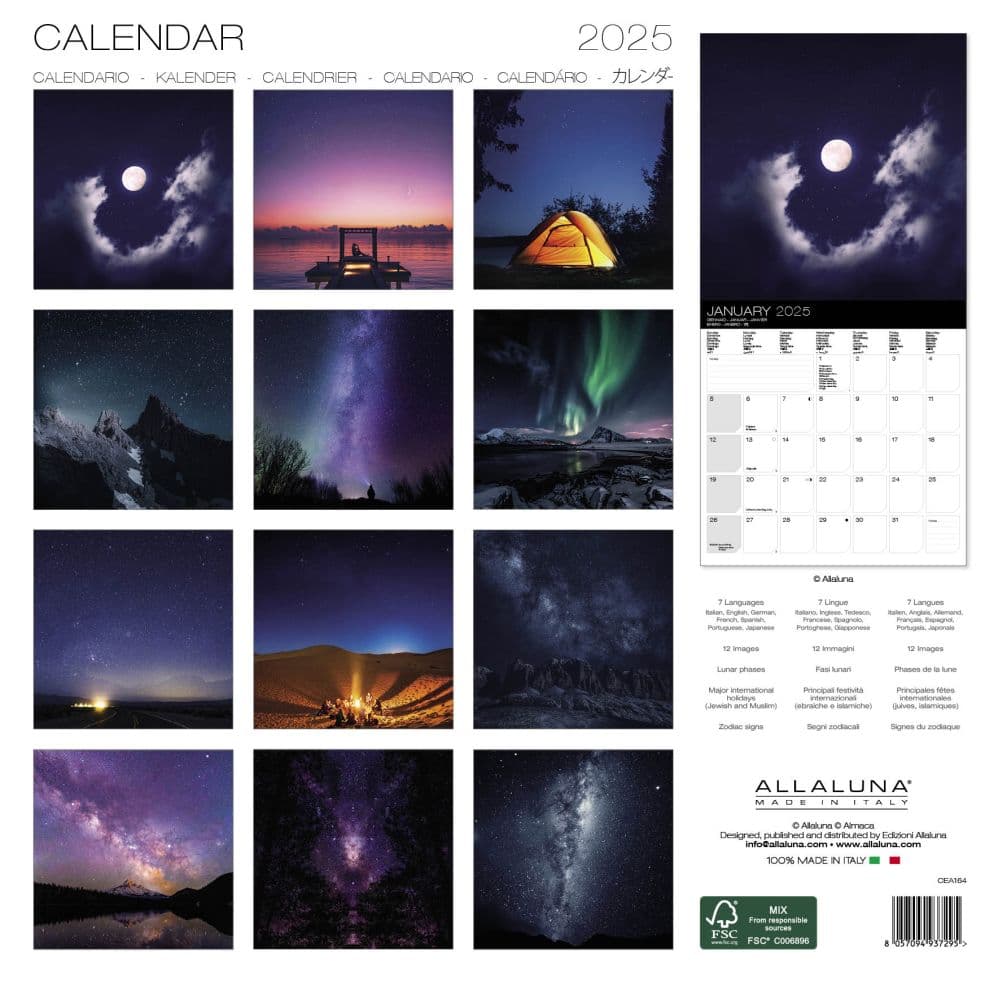 Night Sky 2025 Wall Calendar First Alternate Image width=&quot;1000&quot; height=&quot;1000&quot;