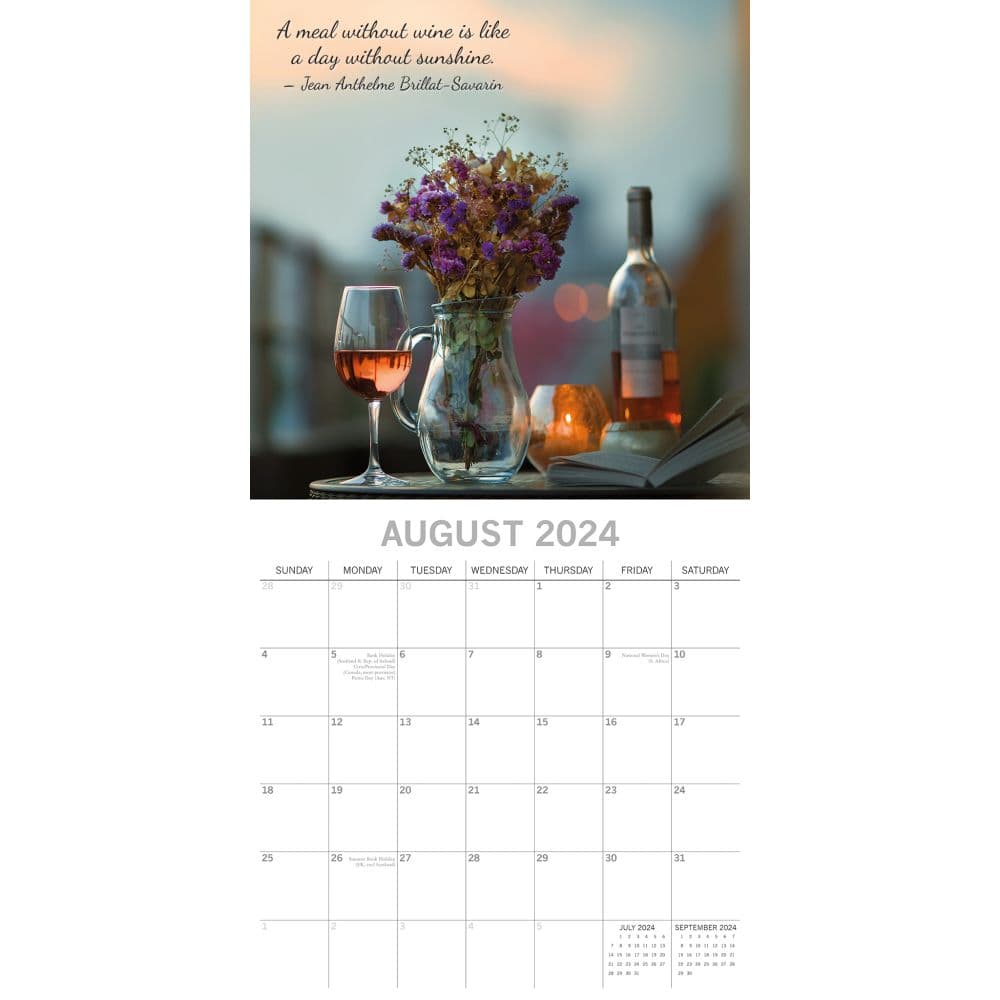 Wine 2024 Wall Calendar