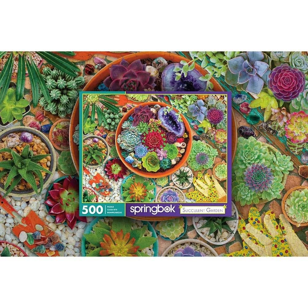 Succulent Garden 500 Piece Puzzle Third Alternate Image