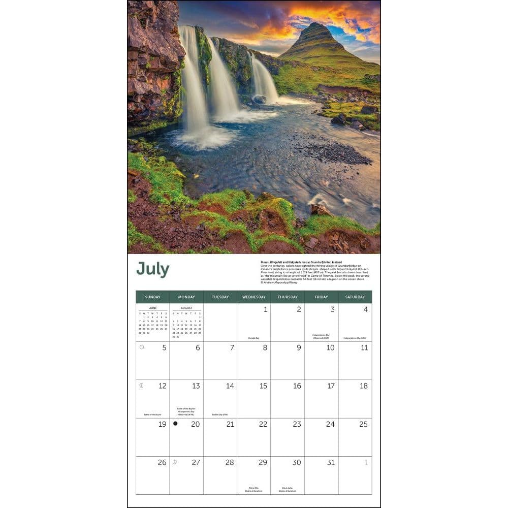 Wonders of the Natural World Wall Calendar