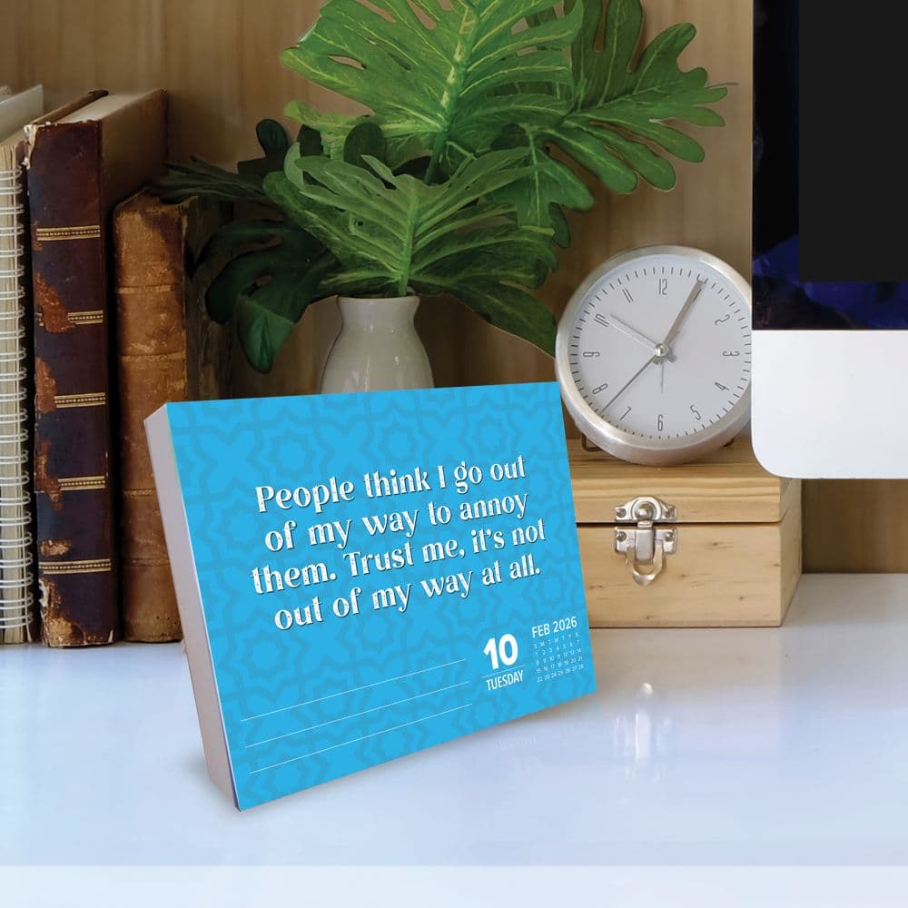 Spread Sarcasm Like Confetti 2026 Desk Calendar Second Alternate Image
