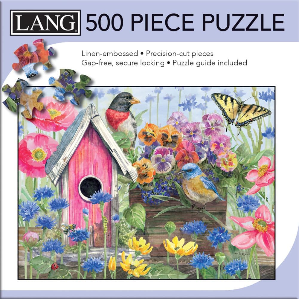 image Birdhouse In Bloom Lang 500 Piece Puzzle Main Product Image