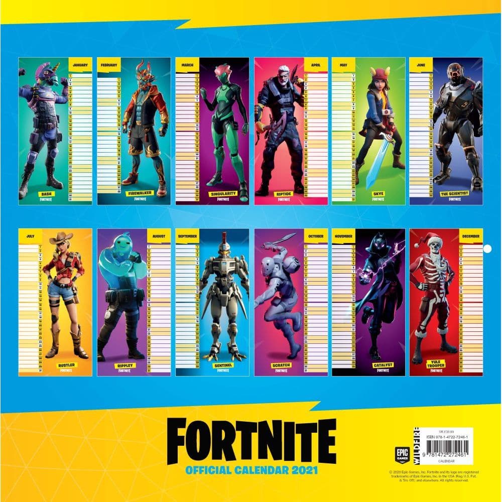 Fortnite Wall Calendar - Calendars.com