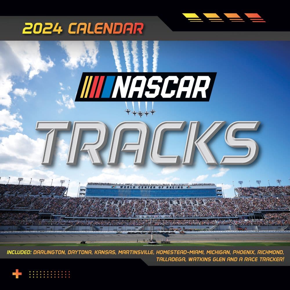 Nascar Tracks 2024 Wall Calendar Main Image