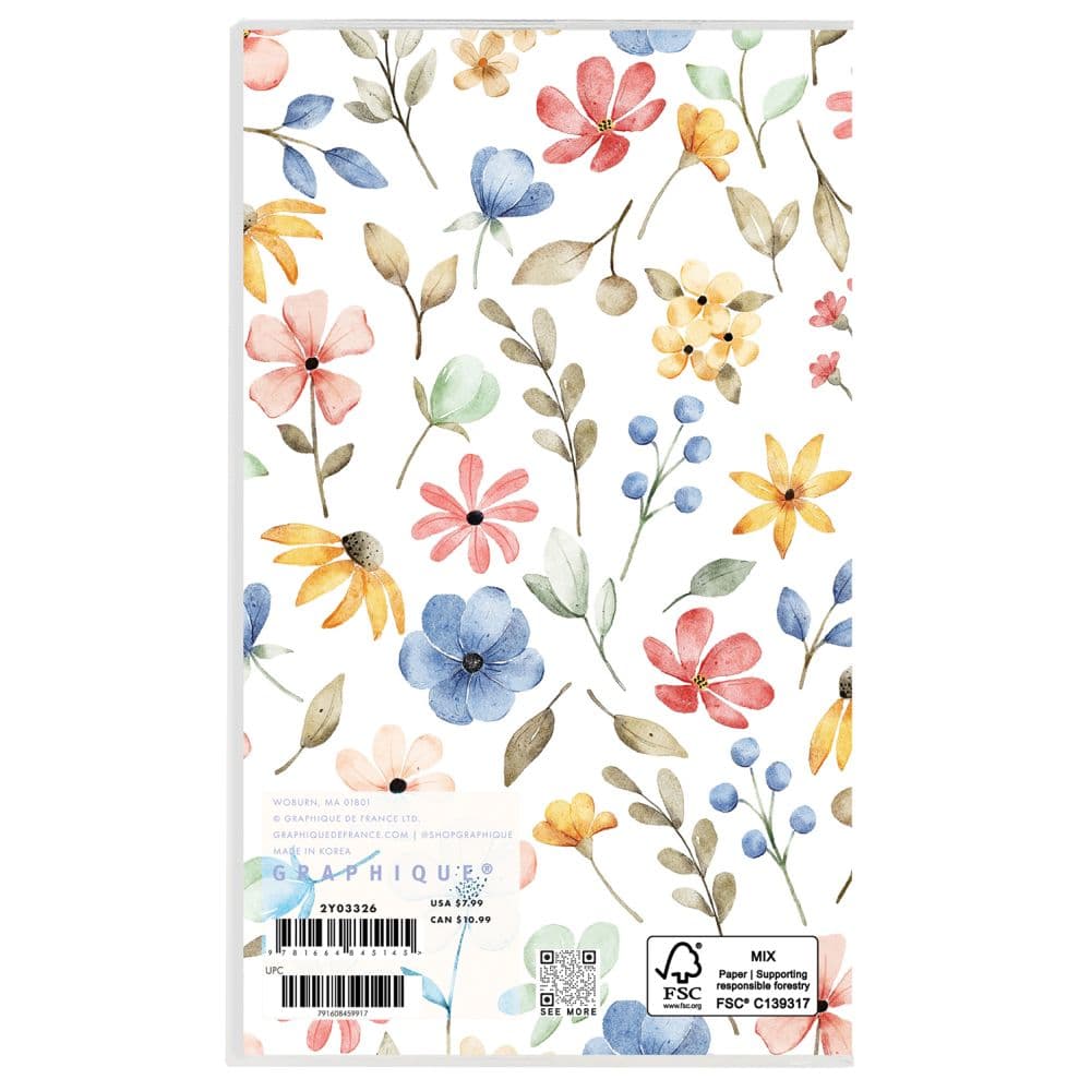 Happy Floral 2026 2 Year Pocket Planner First Alternate Image