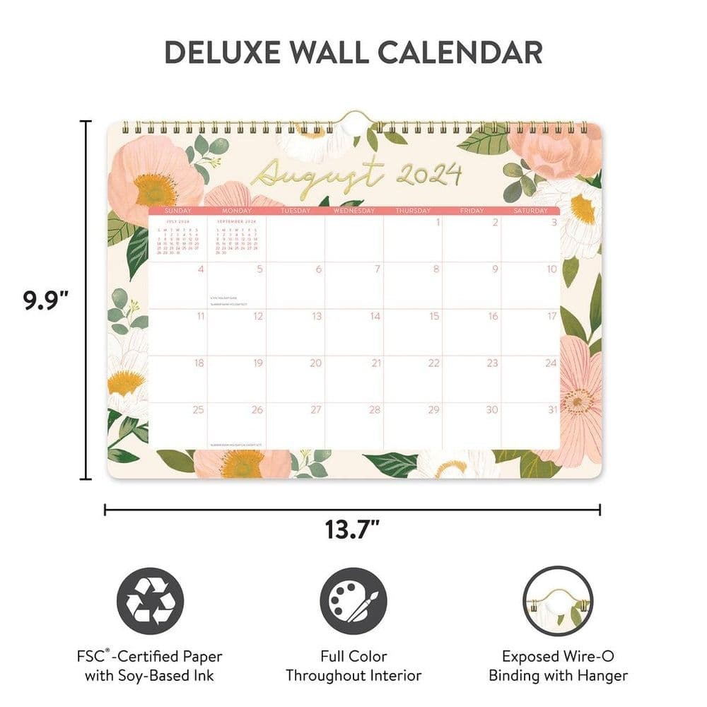 Bella Flora Spiral Deluxe 2025 Wall Calendar Fourth Alternate Image width=&quot;1000&quot; height=&quot;1000&quot;