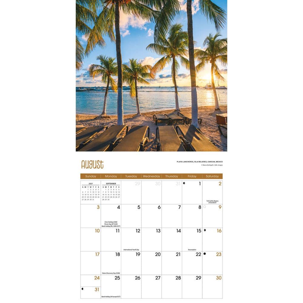 Beaches 2025 Mini Wall Calendar - Calendars.com