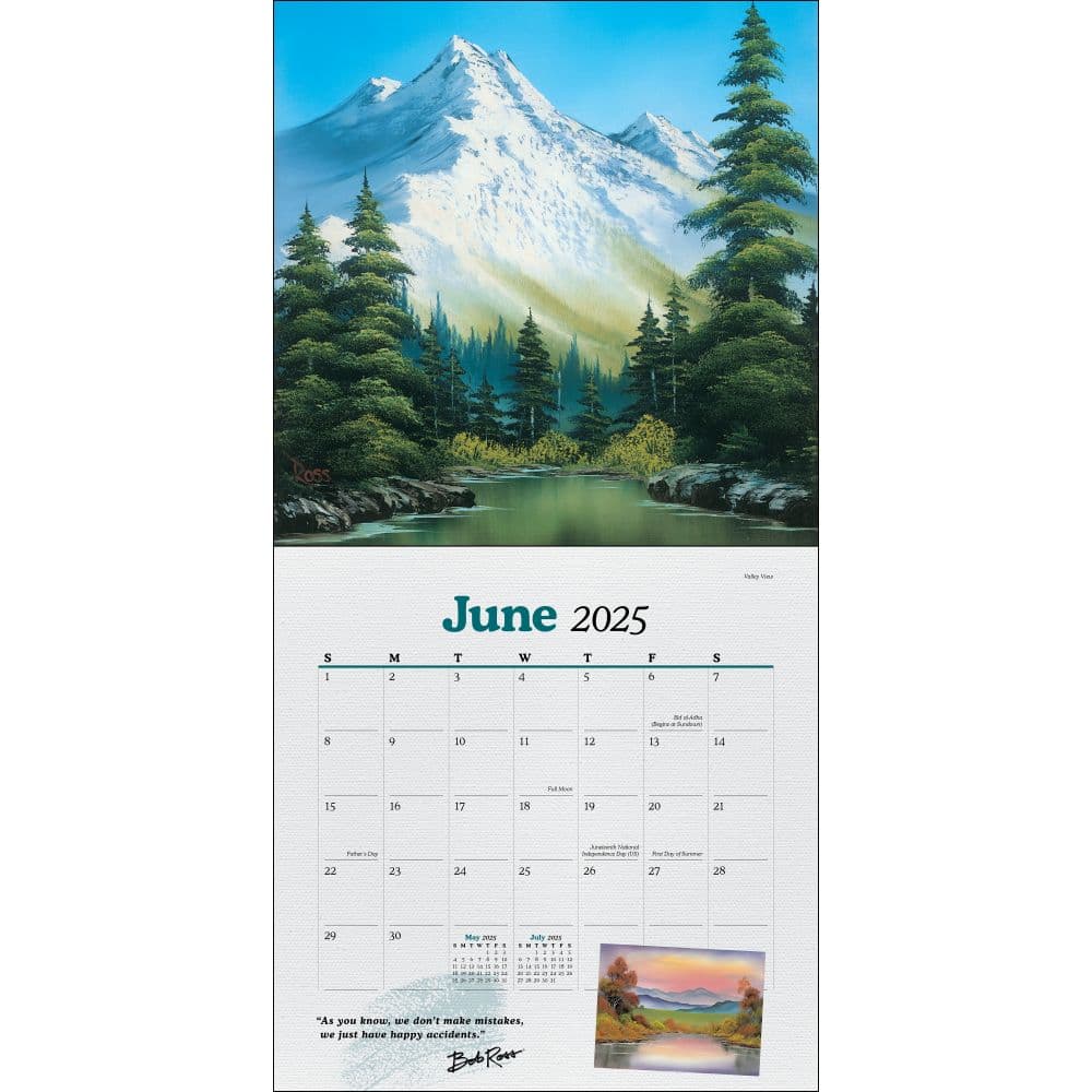 Bob Ross 2025 Wall Calendar Second Alternate Image width=&quot;1000&quot; height=&quot;1000&quot;