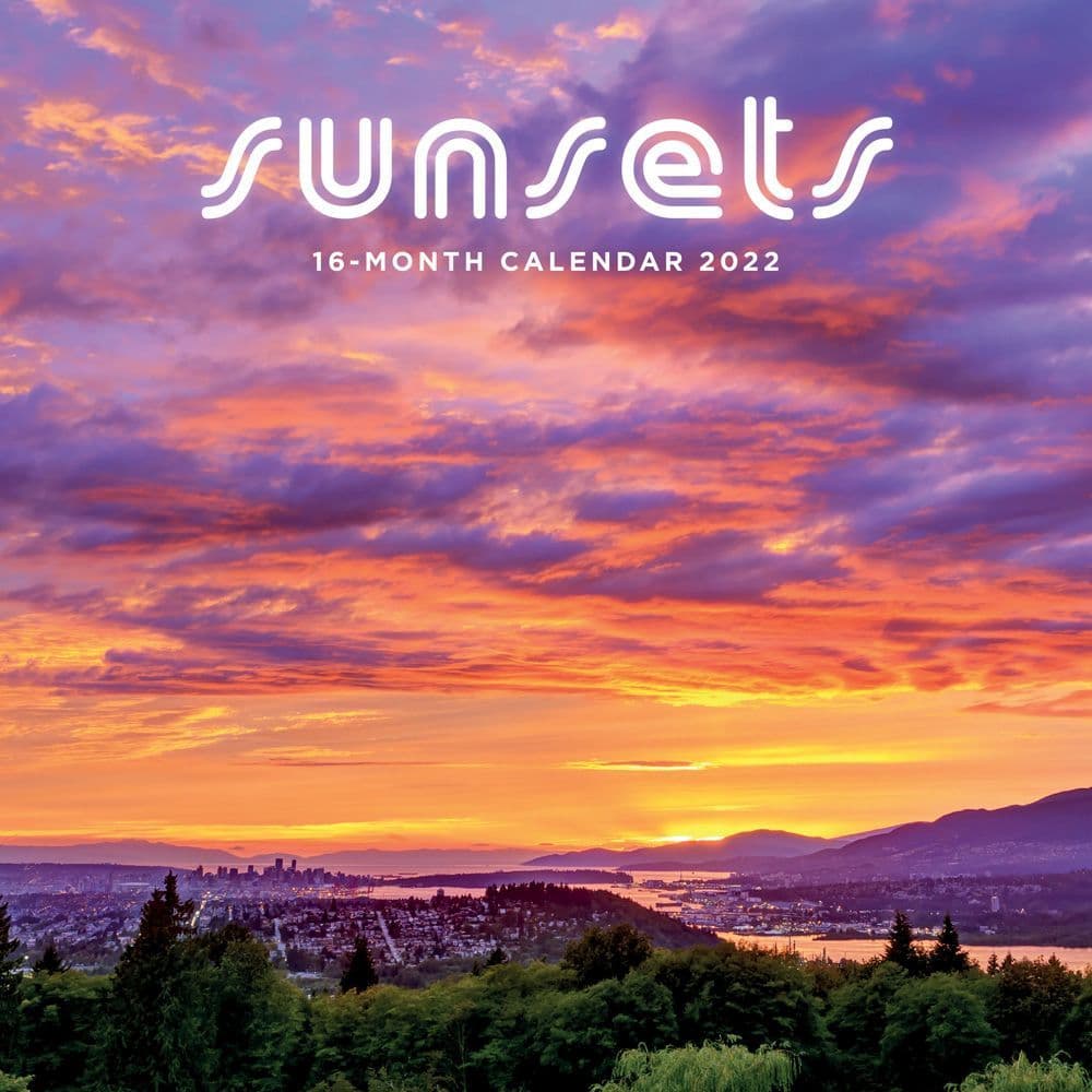 Sunsets 2022 Mini Wall Calendar