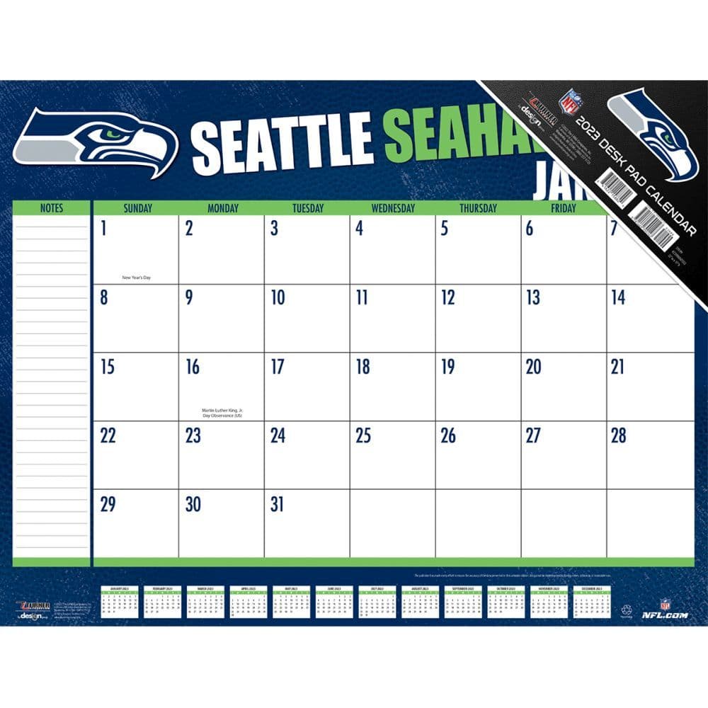 Seattle Seahawks 2023 Desk Pad