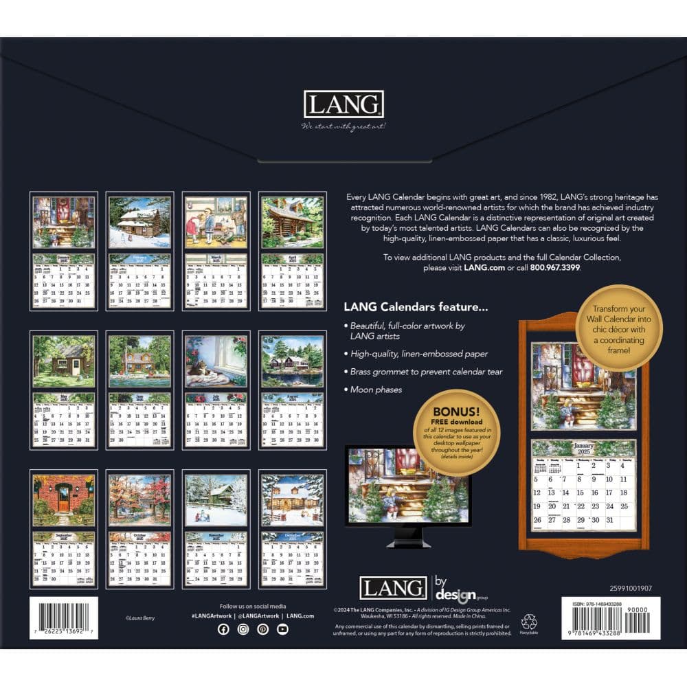 Country by Laura Berry 2025 Wall Calendar