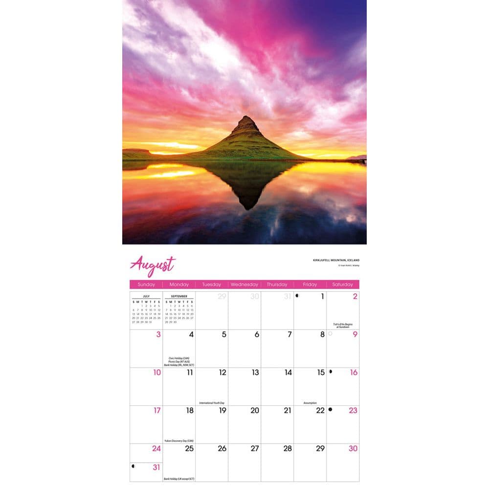 Sunsets 2025 Mini Wall Calendar