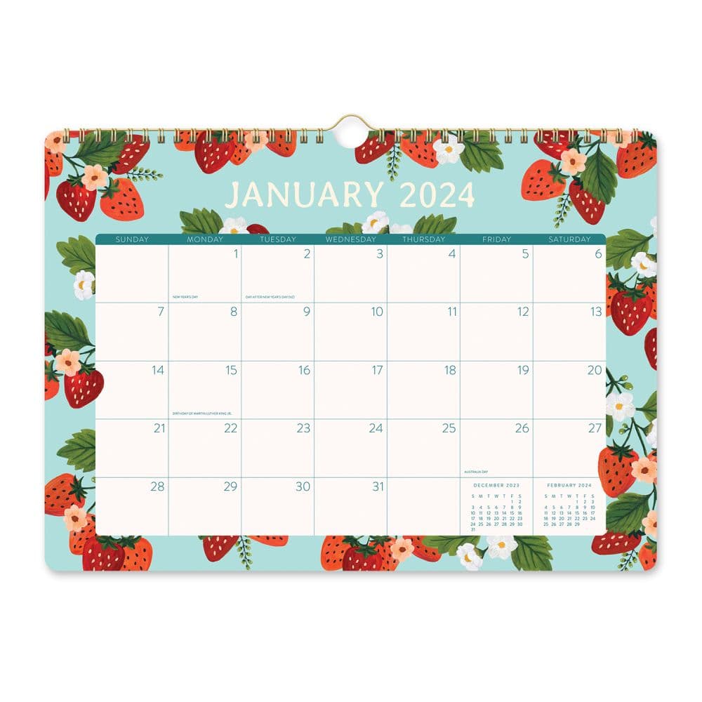 Fruit And Flora Deluxe Spiral 2024 Wall Calendar Alternate Image 2