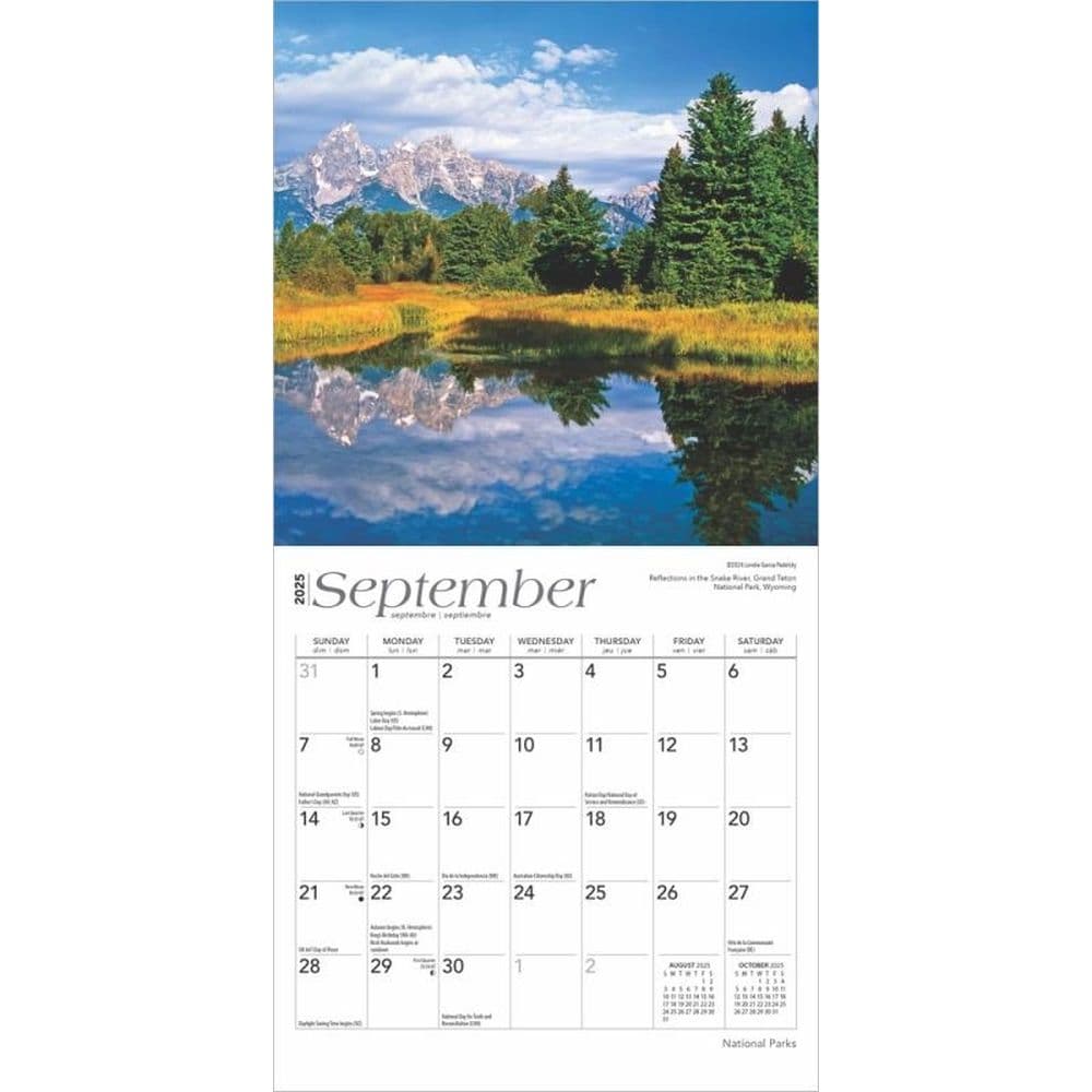 National Parks 2025 Mini Wall Calendar Third Alternate Image