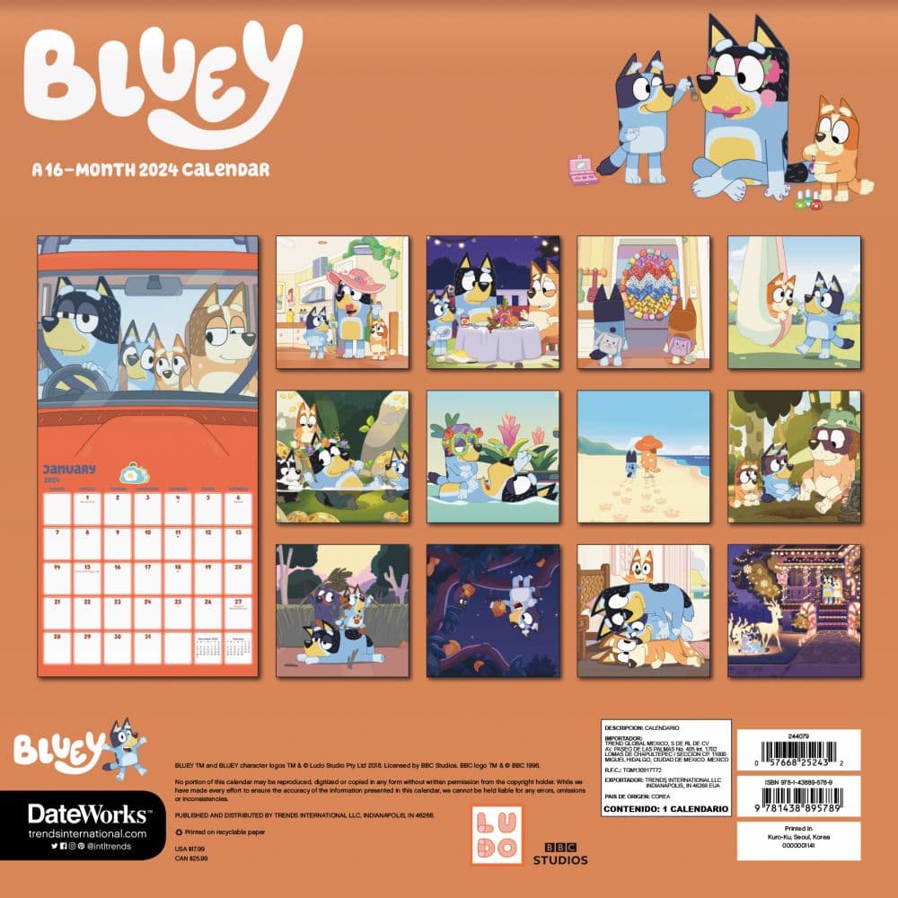 Bluey Calendar 2023 Canada ecampus.egerton.ac.ke