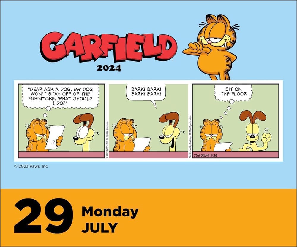 Garfield 2024 Desk Calendar Alt1