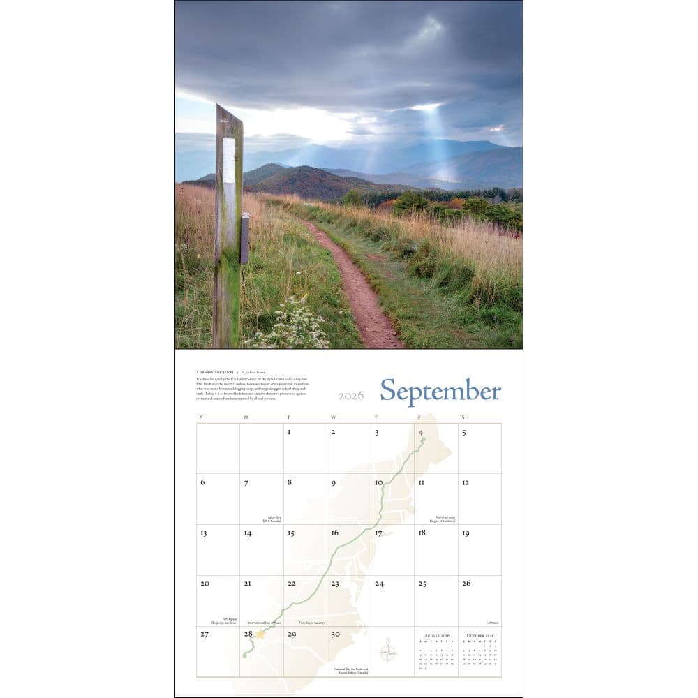 Appalachian Trail 2026 Wall Calendar Fourth Alternate Image