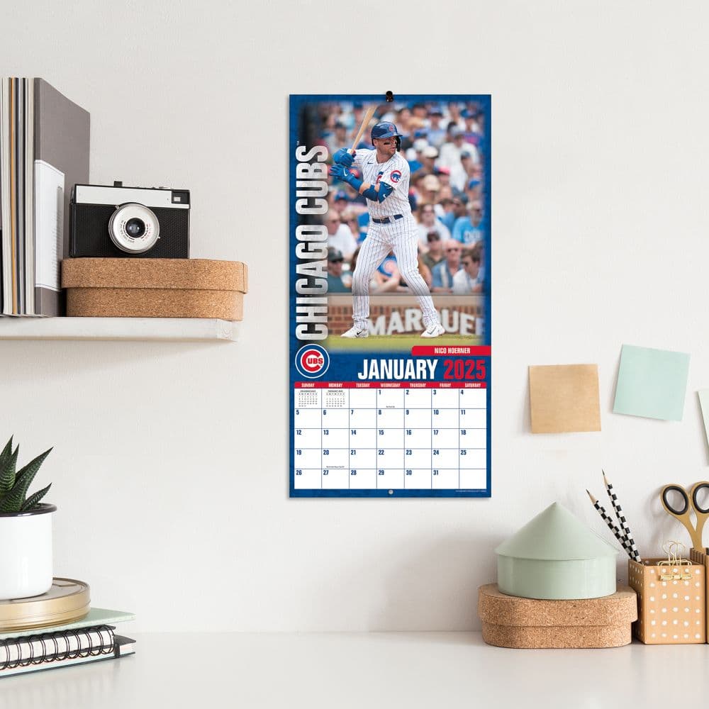 MLB Chicago Cubs 2025 Mini Wall Calendar Fifth Alternate Image