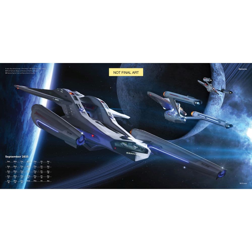 Star Trek Ships 2025 Wall Calendar Third Alternate Image width=&quot;1000&quot; height=&quot;1000&quot;