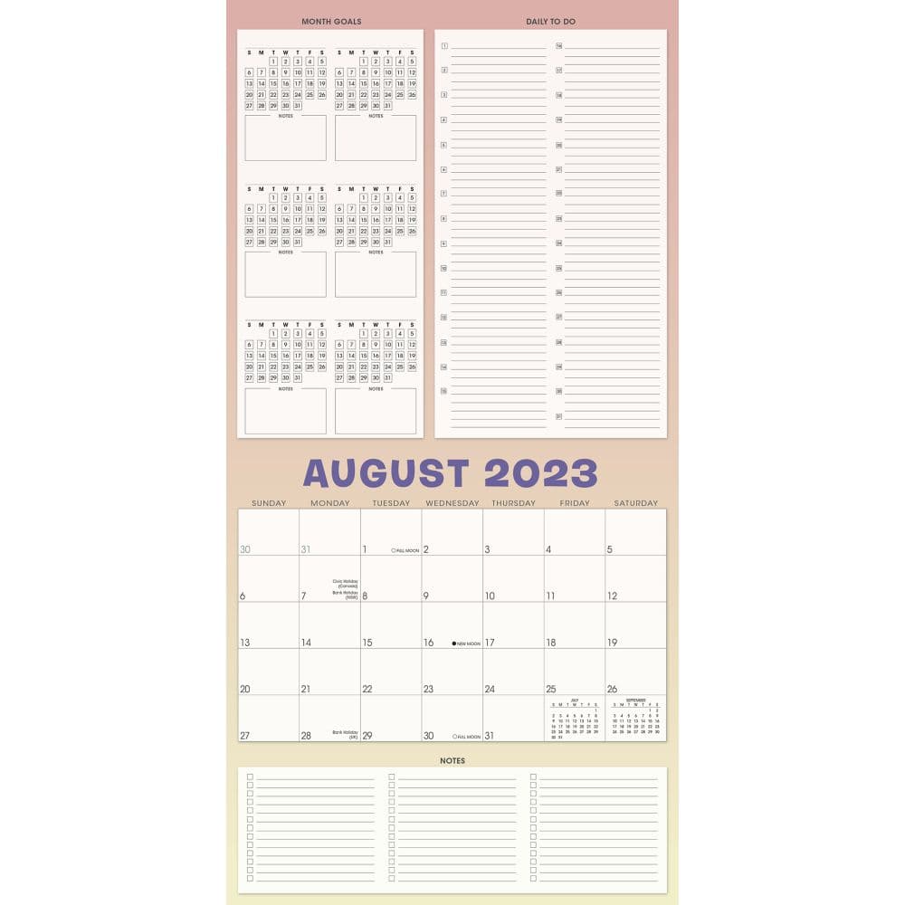 Mighty Mountains Goal Getter 17-Month 2024 Wall Calendar Second Alternate Image width=&quot;1000&quot; height=&quot;1000&quot;