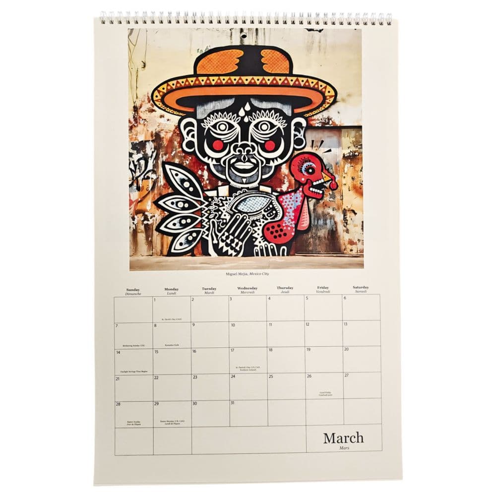 Street Art Poster 2027 Wall Calendar Fourth Alternate Image
