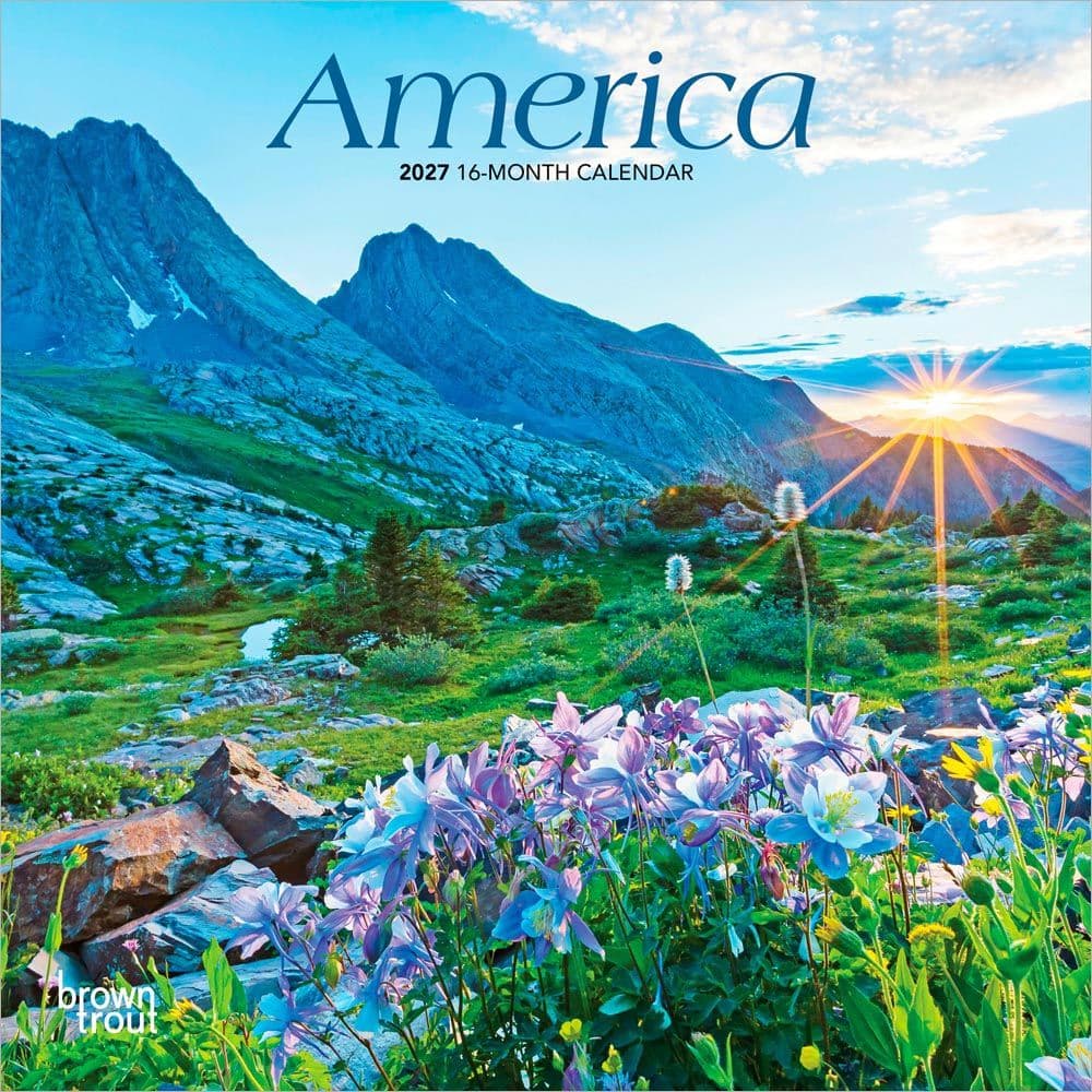 America 2027 Mini Wall Calendar Main Product Image