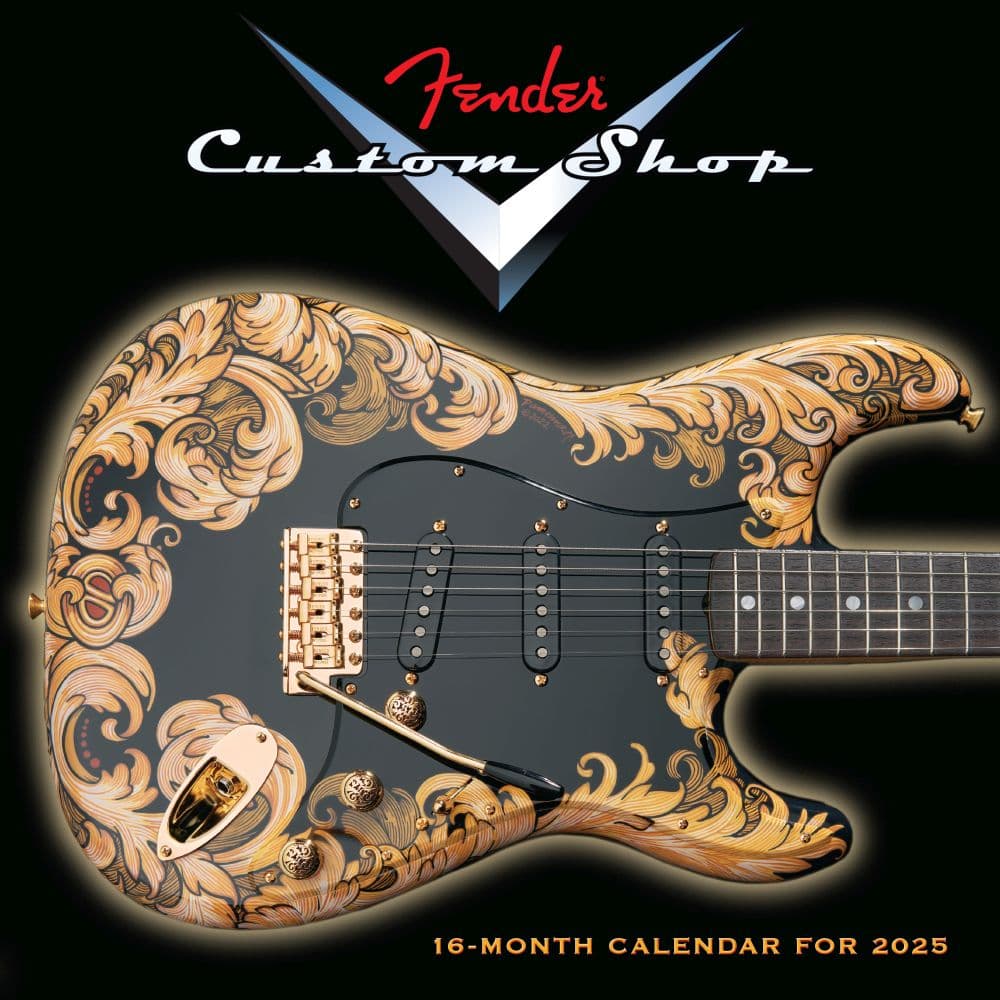 Fender Custom Shop Guitar 2025 Wall Calendar Main Product Image width=&quot;1000&quot; height=&quot;1000&quot;