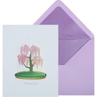 image Wisteria Under Cloche Boxed Note Cards