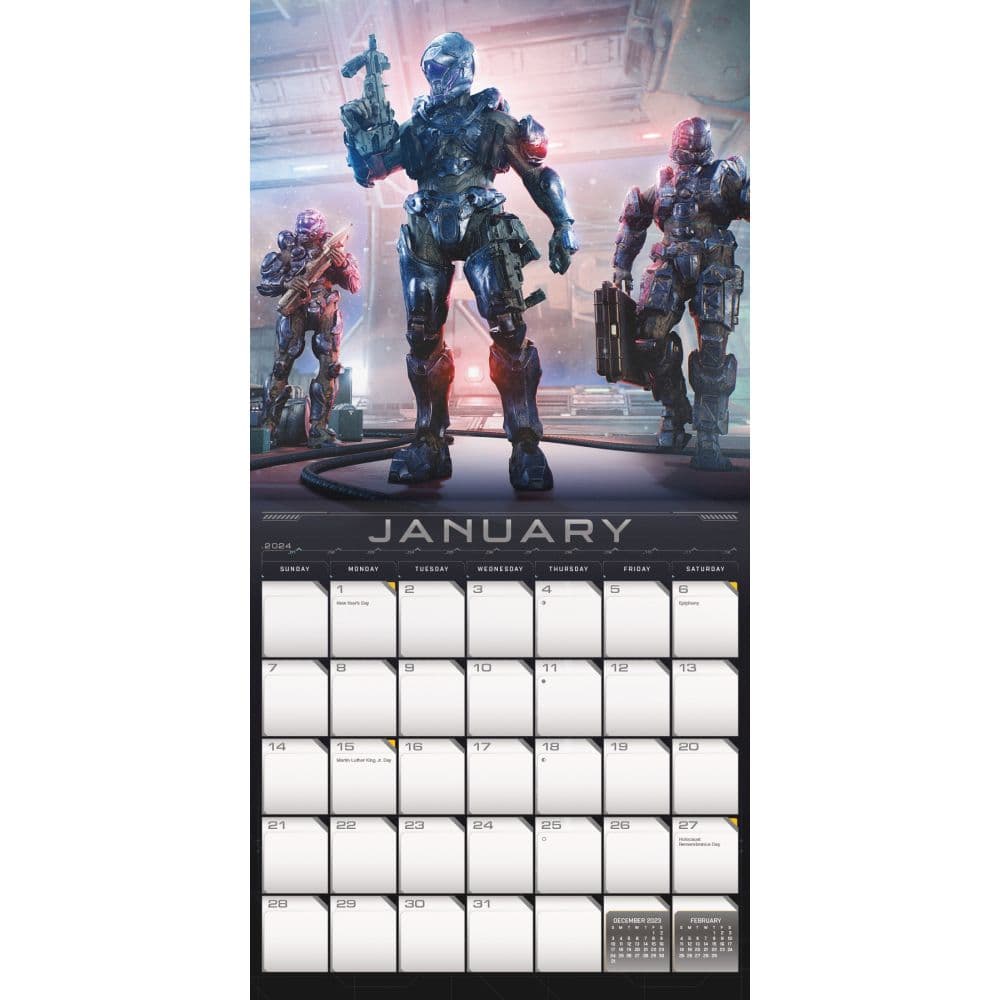 Halo 2024 Wall Calendar Alternate Image 3