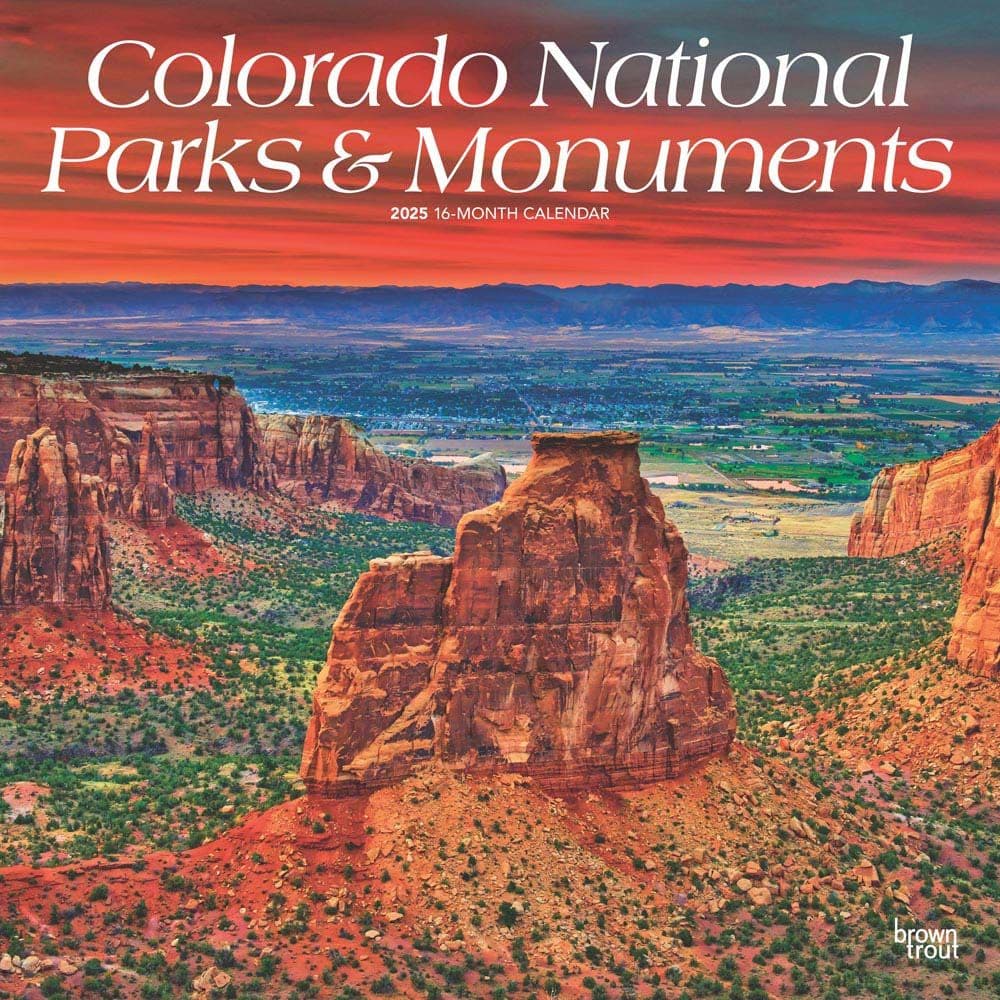 Colorado National Parks and Monuments 2025 Wall Calendar Main Image