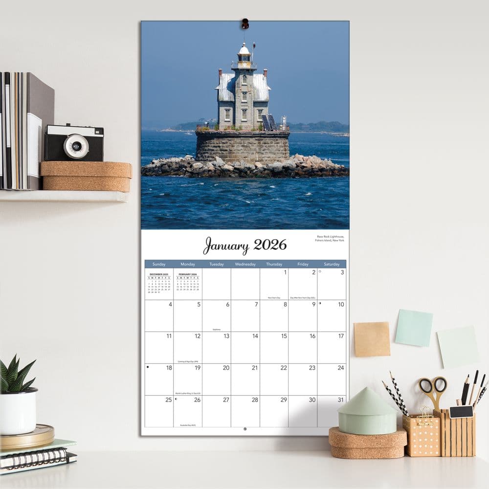 Lighthouses 2026 Wall Calendar_ALT4